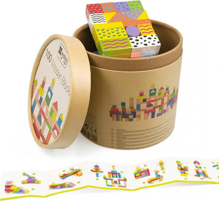 Produktbild Topbright Toys 100 Wooden Blocks (Multilingual)