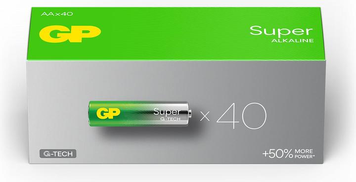 Image du produit GP Batteries 1x40 GP Super Alkaline AA Mignon Piles PET Box (40 pcs, AA)