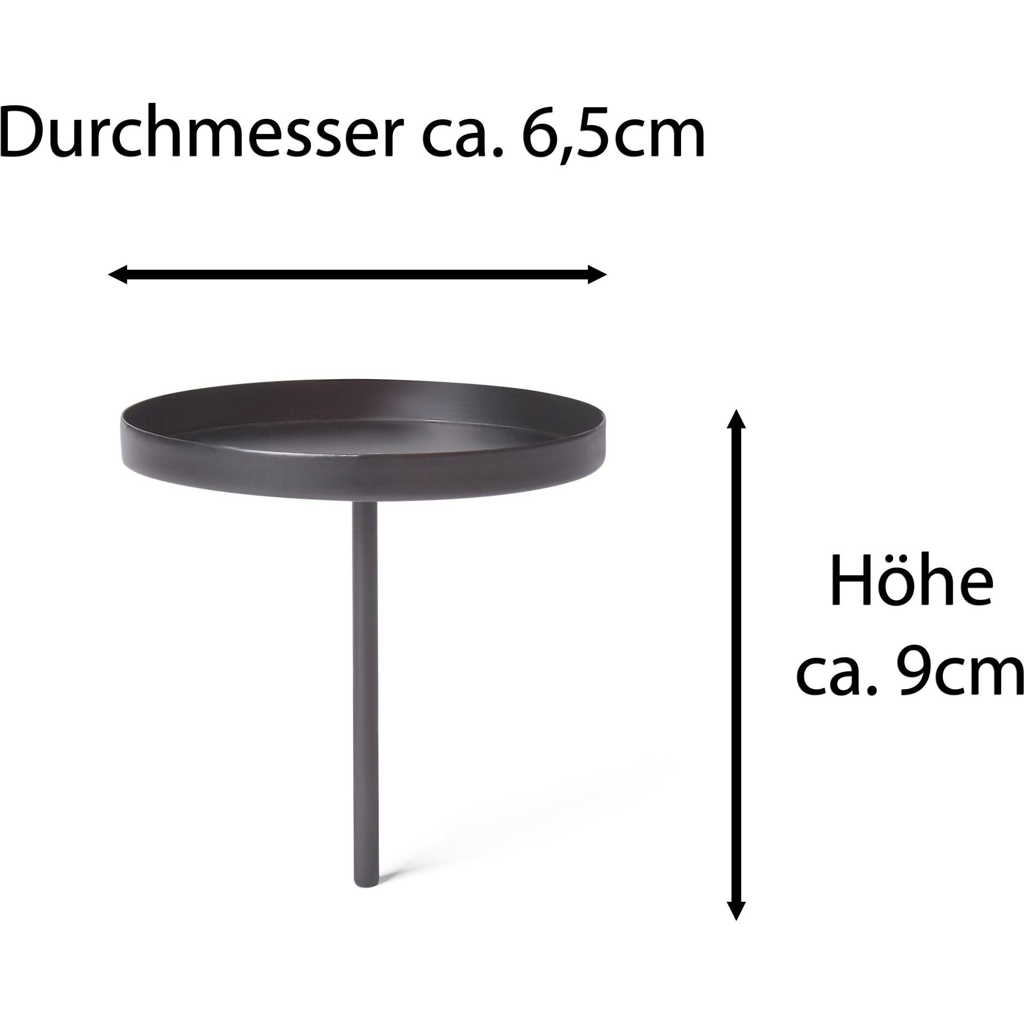 Thumbnail - Novaliv, Kerzenständer, 4x Kerzenpick Flach, 6,5 cm SCHWARZ