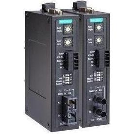 Moxa ICF-1150-S-ST-T-IEX - Convertitore industriale da RS-232422485 a fibra monomodale, connettore ST, Convertitore