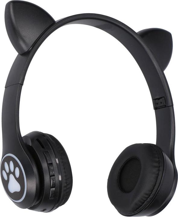 Extralink Cuffie Wireless Per Bambini Con Orecchie Da Gatto, Nero