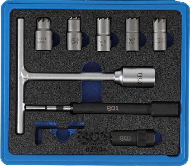 Actual product image BGS Injector Sealing Surfaces Cutter Set 9 pcs.