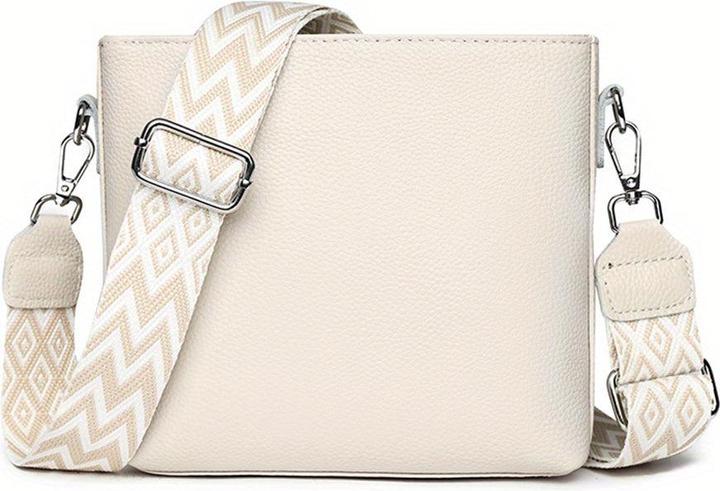 Only-Bags.Store Kunstleder Crossbody Umhängetasche, Solid Farbe Messenger Satchel Geldbörse, Casual Fashion