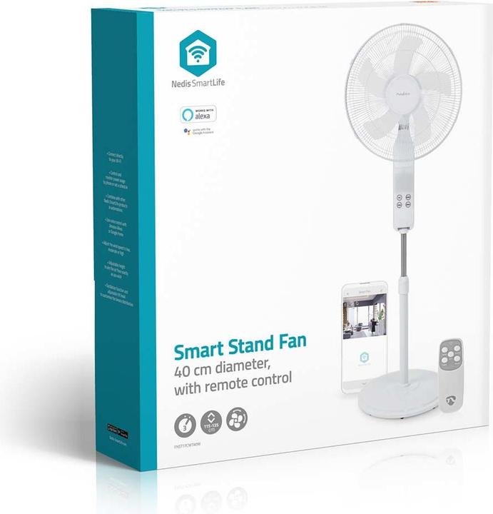 Actual product image Nedis SmartLife Fan | Wi-Fi | 400 mm | Adjustable