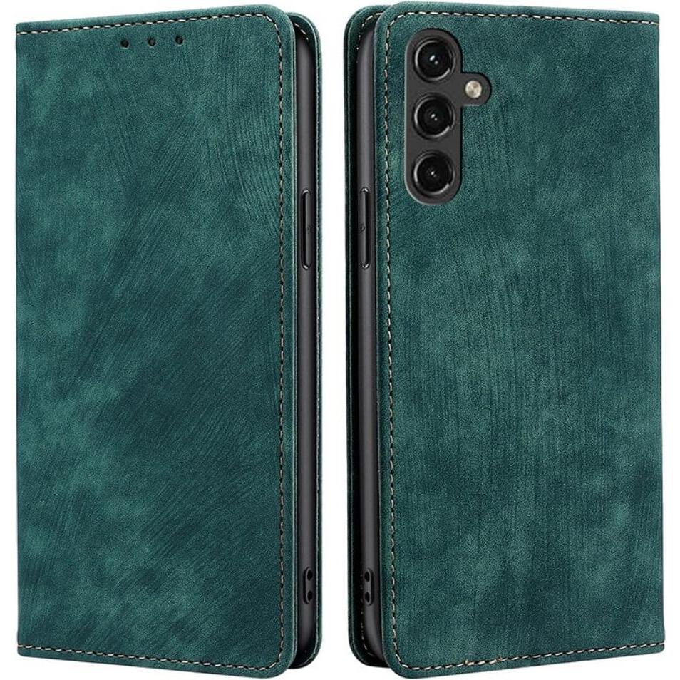 Cover-Discount Galaxy A14 - Hülle mit RFID Blocker grün (Samsung Galaxy A14), Smartphone Hülle, Grün