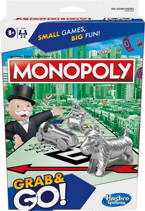 Immagine prodotto Monopoly Gioco Da Tavolo Monopolio Da Viaggio Grab/Go (Inglese)