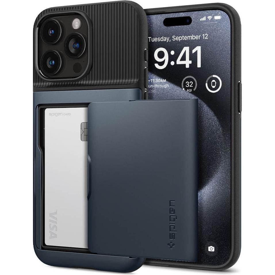 Thumbnail - Spigen ACS06730 (Apple iPhone 15 Pro), Smartphone Hülle, Blau