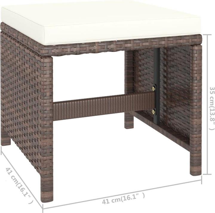 Produktbild vidaXL Gartenmöbel-Set (123 x 60 x 74 cm)