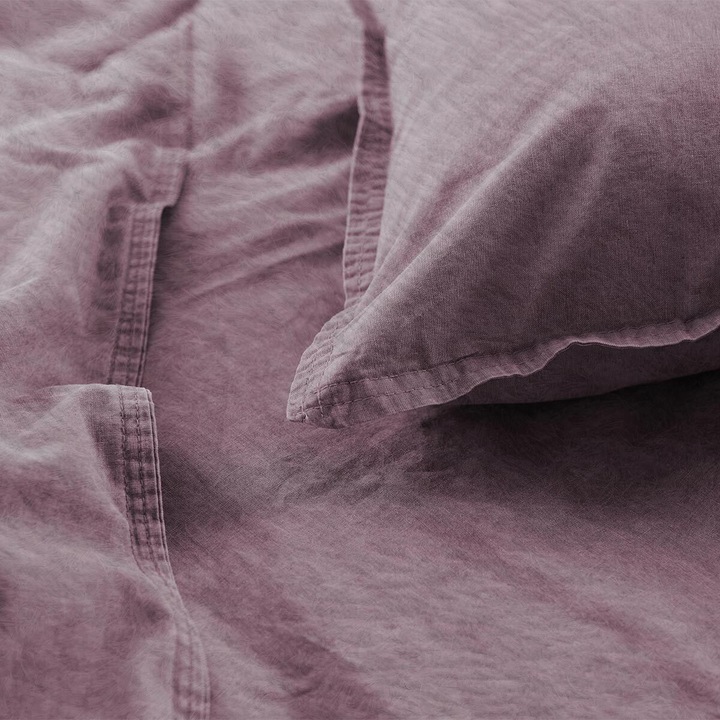 Actual product image H.G. Hahn-Haustextilien Hahn Flanell Bettwäsche Stone-Washed (Bedding set, 135x200 cm + 80x80 cm)