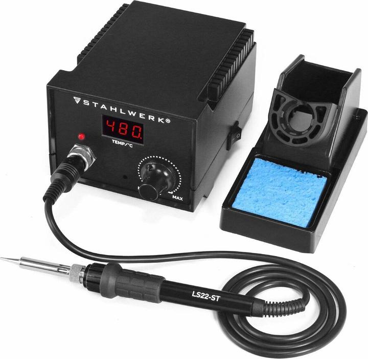 Immagine prodotto Stahlwerk Stazione di saldatura LS22-ST con 22 watt in un set completo / stazione di saldatura combinata