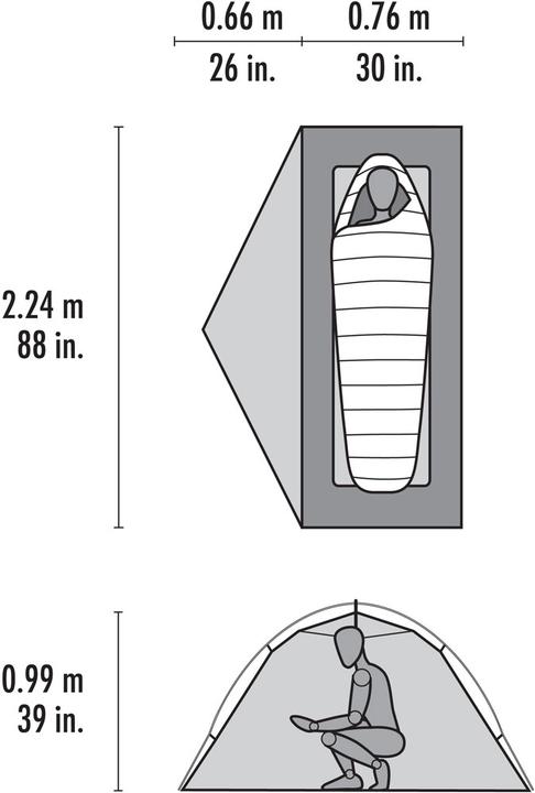Immagine prodotto Msr Elixir 1 Green (Tenda a cupola, 1.84 kg, 1 persona)