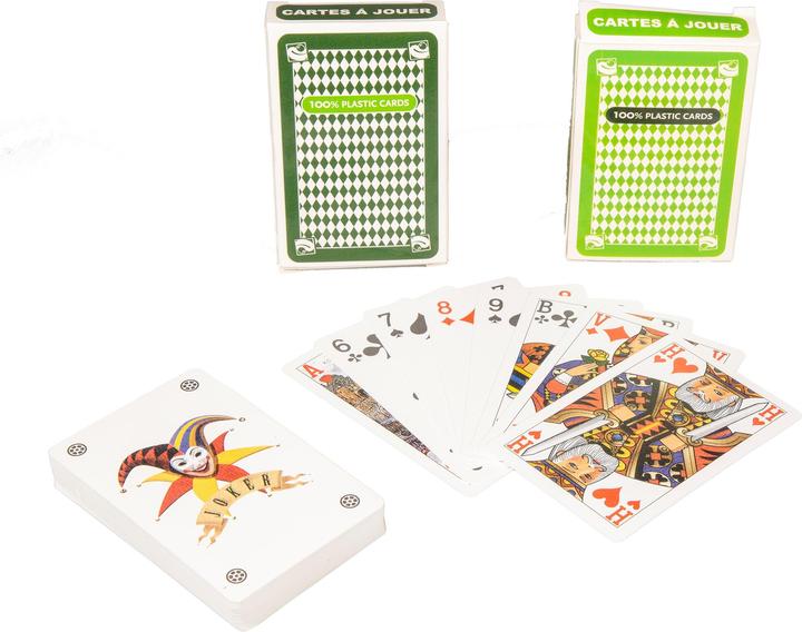 Produktbild Clown games Spielkarten 100% Plastik Set 2 (Deutsch, Englisch, Französisch, Italienisch, Niederländisch, Spanisch)