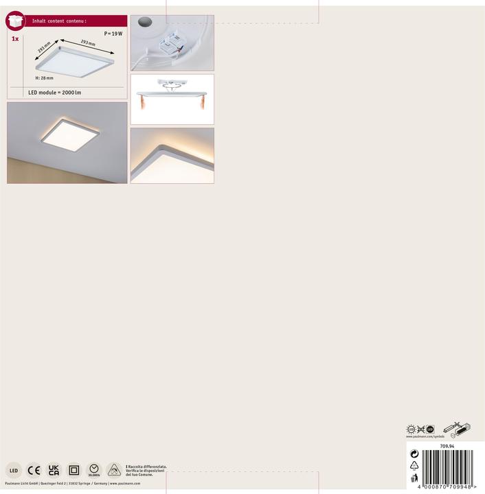 Productafbeelding Paulmann Atria Shine achtergrondverlichting (2000 lm)