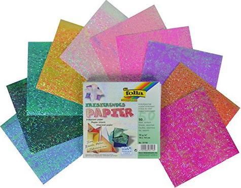 Produktbild Folia Faltblätter Irisierend Kristall (75 g/m², 50 x)