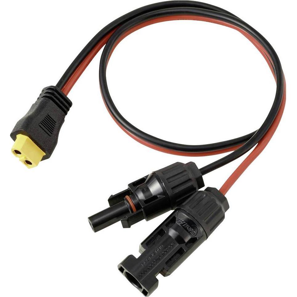 Tru Components, Accessori per generatori di corrente, PV-Solarstecker auf XT60-Kabel 0,5 M TC-13619272 Schwarz, Rot In (Spina solare)