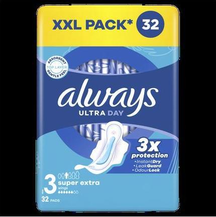 Produktbild Always Ultra Super Extra Gp Damenbinden (32 x)