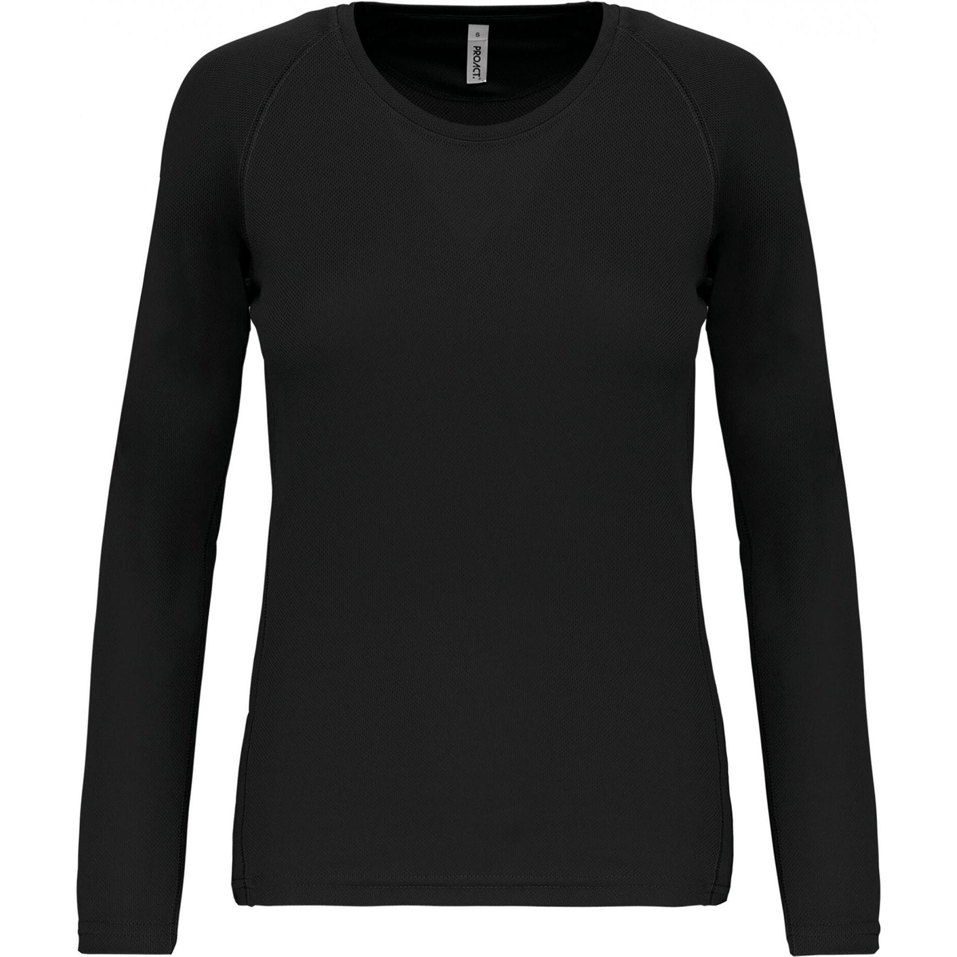 Proact, Damen, Sportshirt, Langarmtrikot Frau (XS), Schwarz, XS
