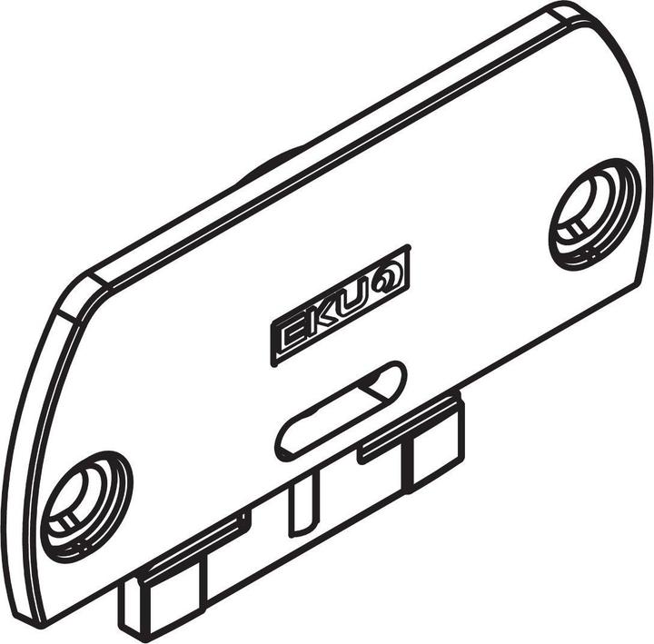 Actual product image HAWA Clipo 16 floor guide for 4-point guide