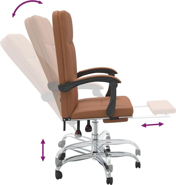 Produktbild vidaXL Bürostuhl mit Liegefunktion