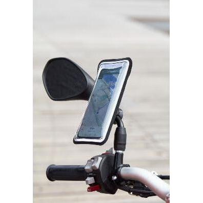 Shapeheart Geschraubte Smartphone-Halterung Motorrad Spiegel, Smartphone Halterung, Schwarz