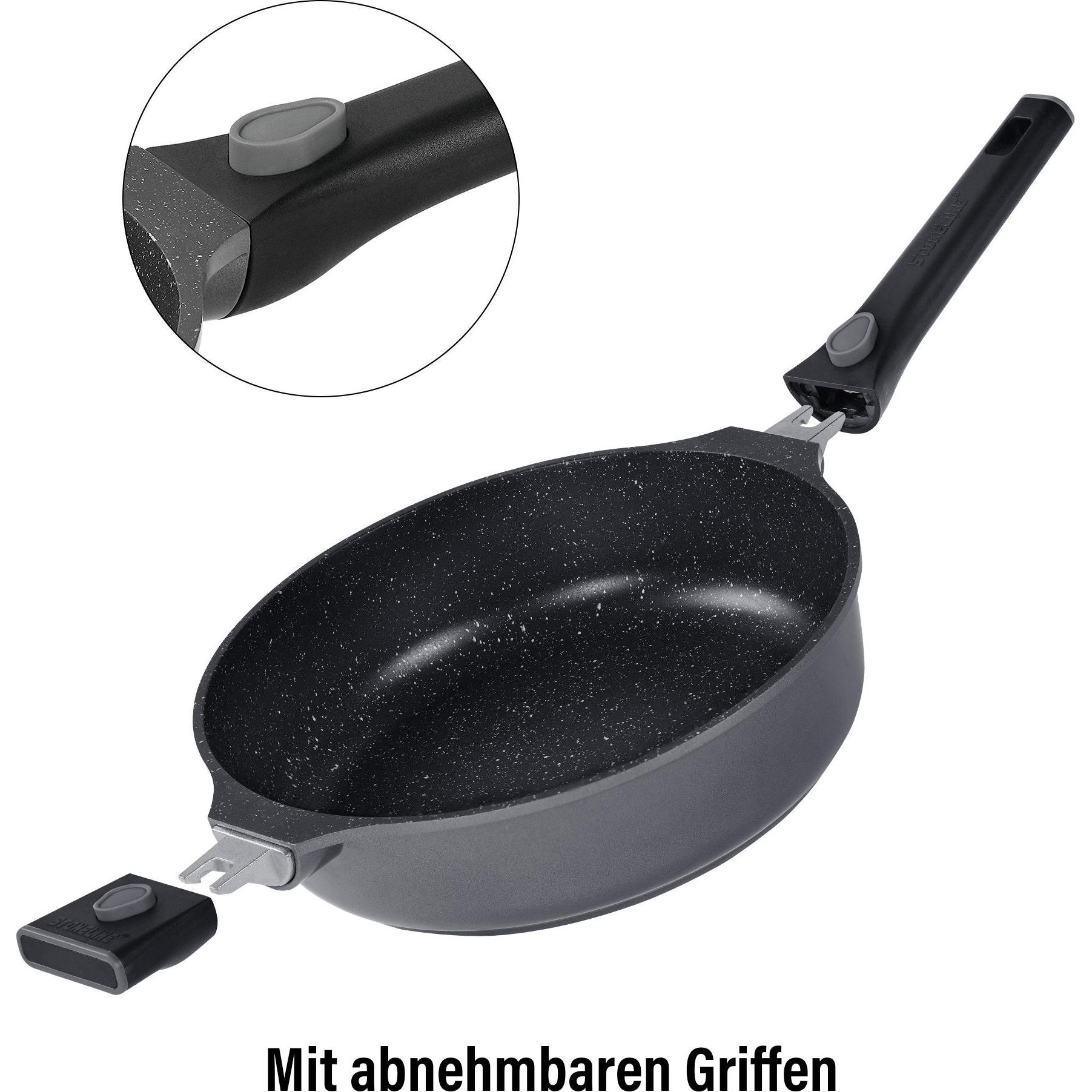 Stoneline Grau Imagination Plus Schmorpfanne 28Cm, Pfanne + Kochtopf,