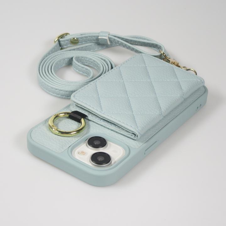 Actual product image PhoneLook Hülle Gepolstertes Leder mit Spiegel und Kartenfach grosse abnehmbare Riemen (Apple iPhone 15)