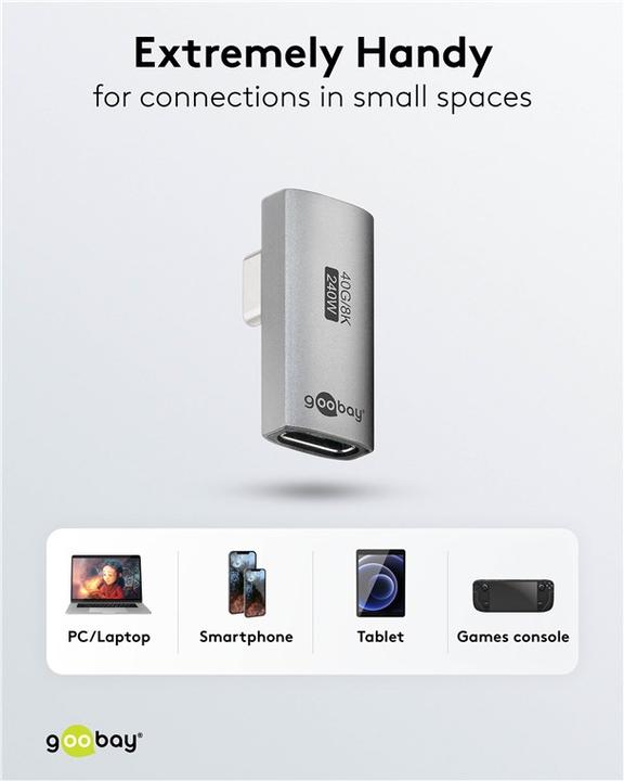 Actual product image Goobay USB C - USB C adapter (USB-C)