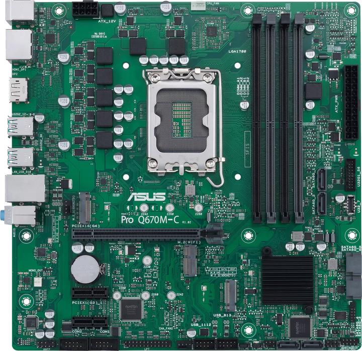 Actual product image ASUS MB PRO Q670M-C-CSM Intel,1700,DDR5,mATX (LGA 1700, Intel Q670, mATX)