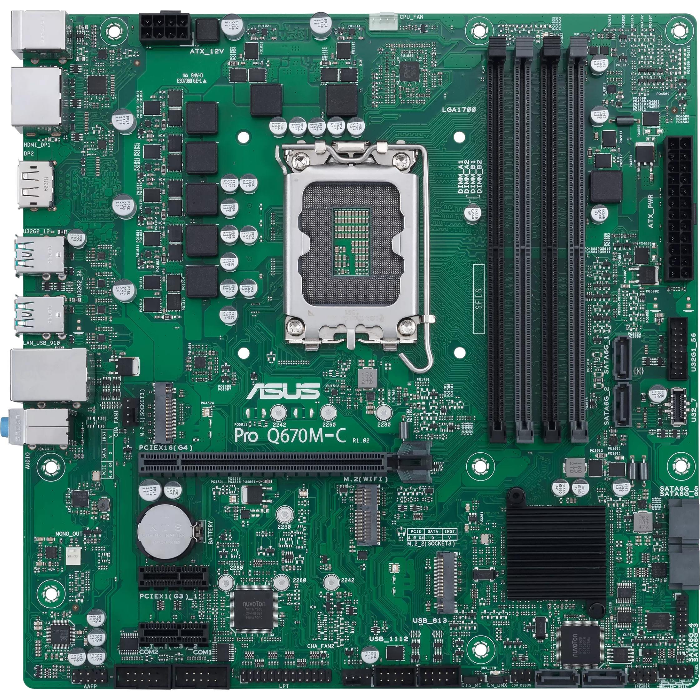 ASUS PRO Q670M-C-CSM (LGA 1700, Intel Q670, mATX), Mainboard