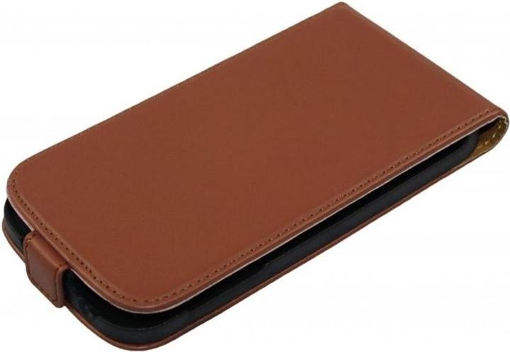 Produktbild König Design Tasche (Flip Slim) Samsung I9500 Galaxy S4 braun (Samsung Galaxy S4)