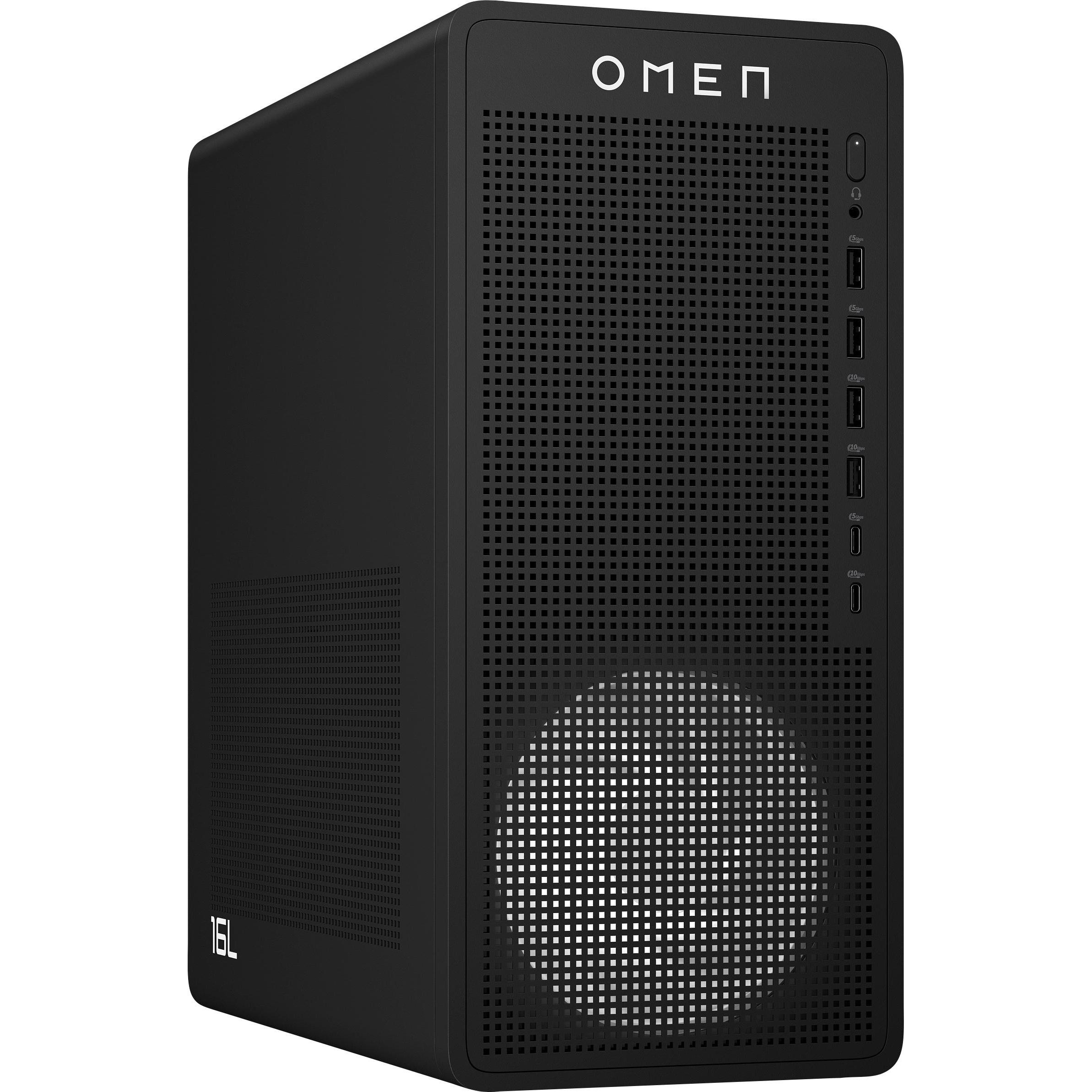 HP TG03-0001nc (AMD Ryzen 5 8500G, 16 GB, 1000 GB, GeForce RTX 3050), PC, Schwarz