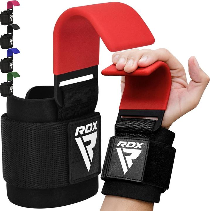 Actual product image Rdx Gym Hook Strap Red Plus (One size)