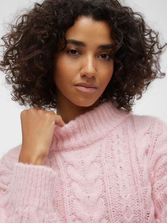 Actual product image Vero Moda VMDREAM LS HIGHNCK CROP PULLOVER GA EXC Knitted jumper (M)