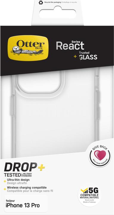 Image du produit OtterBox React + Trusted Glass (Apple iPhone 13 Pro)