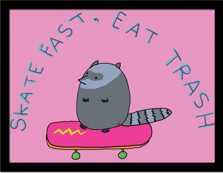 Produktbild Skate Fast Gerahmtes Poster (35 x 45 cm)