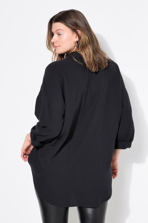 Produktbild Studio Untold Musselin Bluse, oversized, Hemdkragen, Langarm (54)