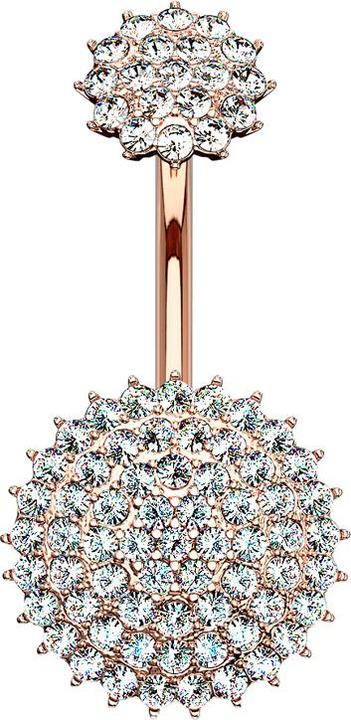 Immagine prodotto Star Piercing Spina svasata con fiore tribale in palissandro (Ottone, Acciaio chirurgico 316L)