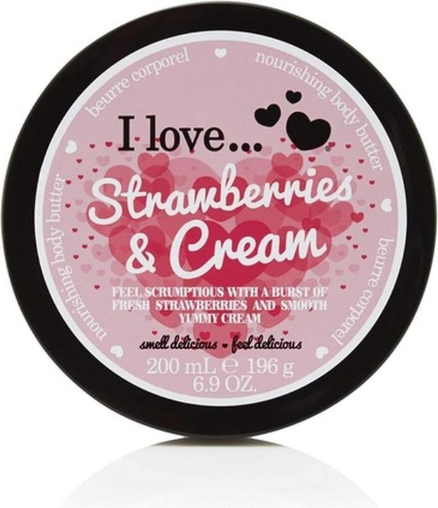 I Love... Strawberries & Cream (Body butter, 200 ml)