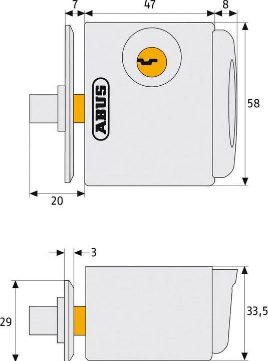 Produktbild Abus FTS3002 W CL/DFNLI