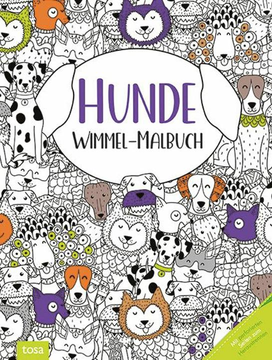 Produktbild Hunde - Wimmel-Malbuch