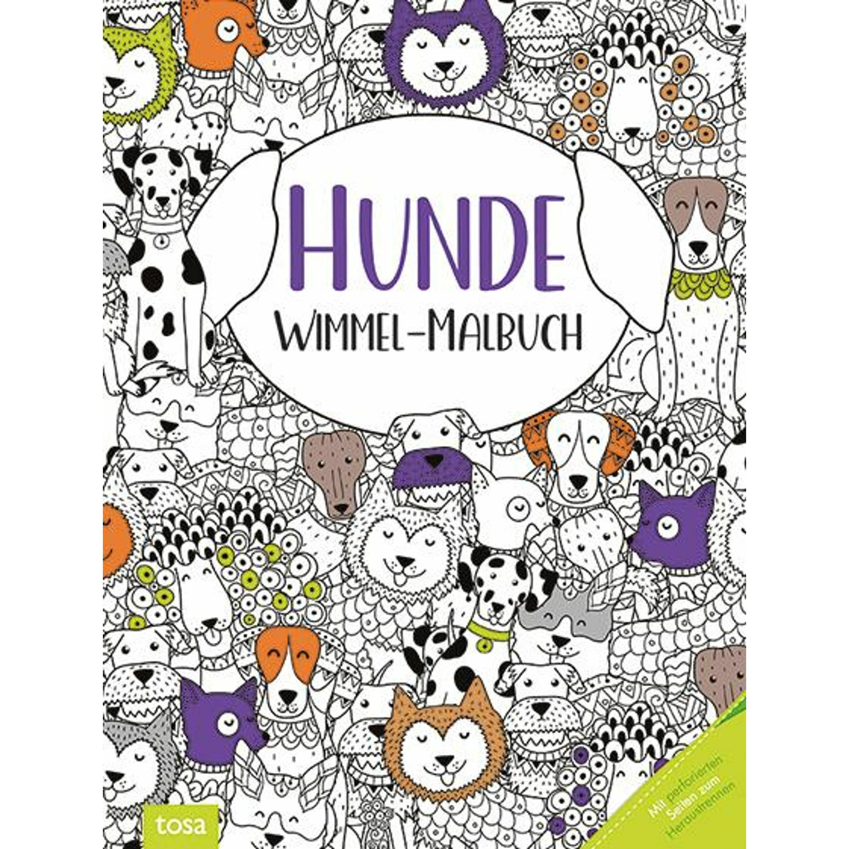 tosa Hunde - Wimmel-Malbuch