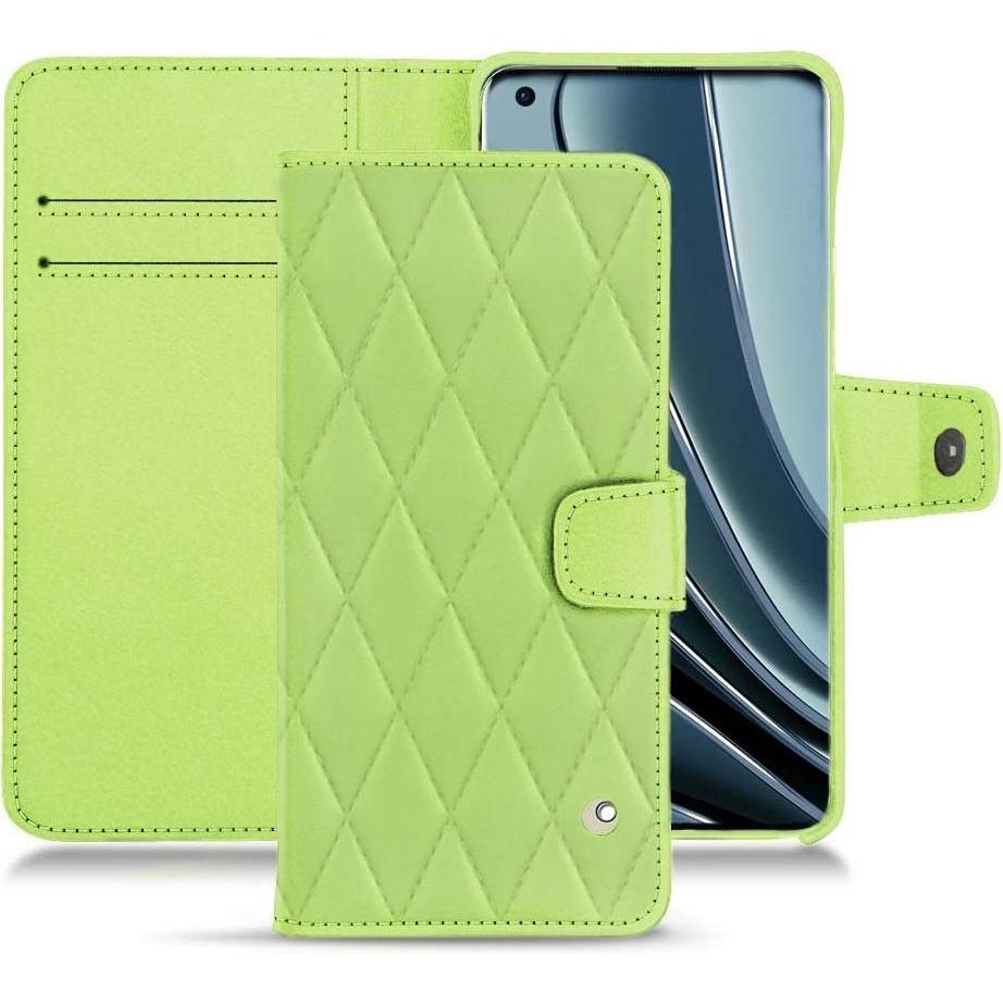 Noreve Lederschutzhülle Wallet (OnePlus 10 Pro), Smartphone Hülle, Grün
