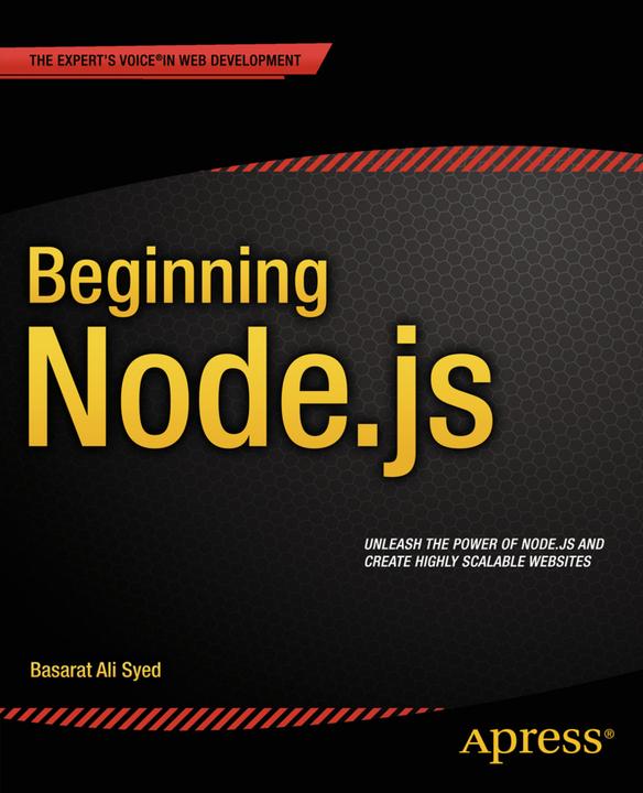 Produktbild Beginning Node.js (Englisch, Basarat Syed, 2014)