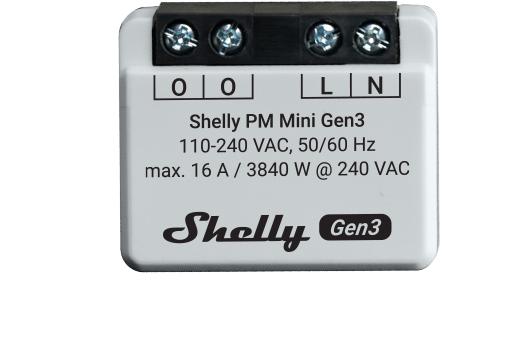 Productafbeelding Shelly PM Mini Gen3 (Schakelaandrijving)