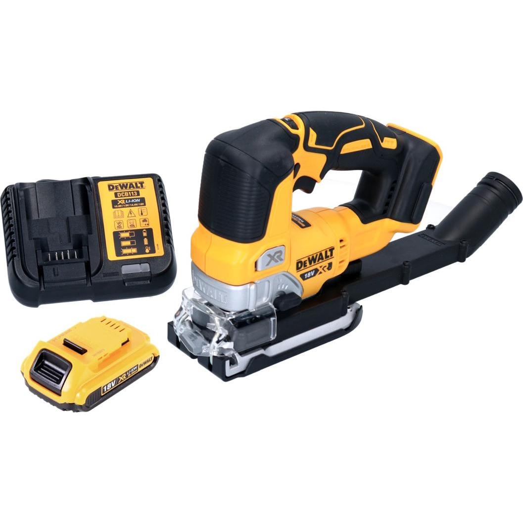 Thumbnail - DeWalt, Stichsäge, DCS 334 D1 Akku Pendelhub Stichsäge 18 V Brushless + 1x Akku 2,0 Ah + Ladegerät