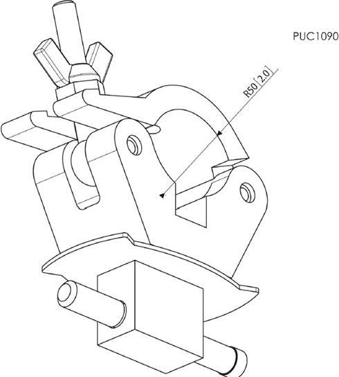 Image du produit Vogels Professional PUC 1090 - Composant de montage (adaptateur de faisceau)