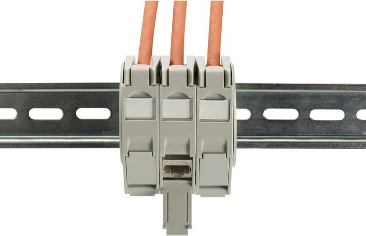 Actual product image Digitus Keystone Housing for DIN-Rail mounting, IP20 (Keystone module holder)