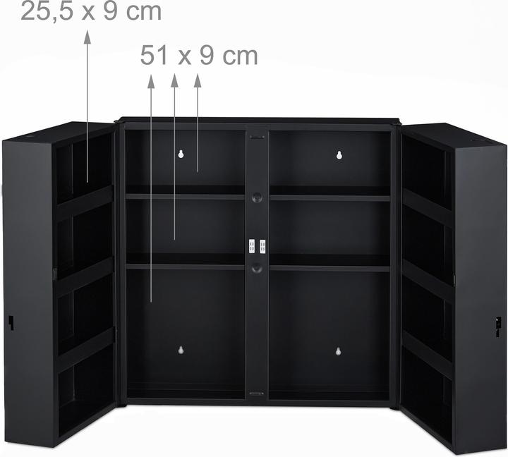 Produktbild Relaxdays Medizinschrank (53 x 19 x 53.5 cm)