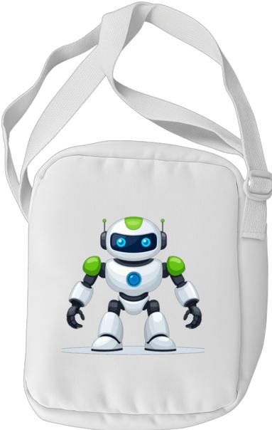 Produktbild Bügelbilder Schul & Freizeitsrucksack-Set Comic Roboter (15 l)