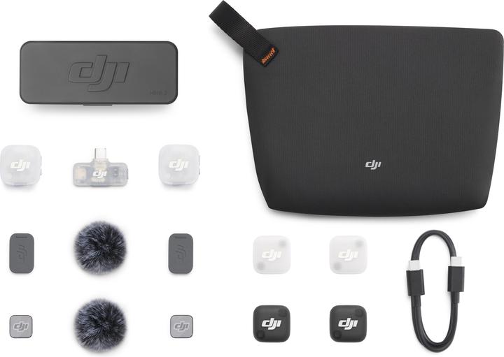 Actual product image DJI Mic Mini 2 (2 TX + 1 Mobile RX + Charging Case)